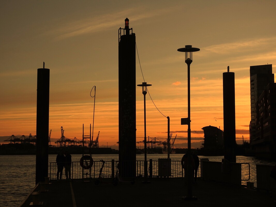 Romantischer Abendhimmel