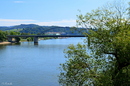 Blick auf die Donaubrücke von Deggendorf!