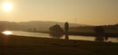 Die Elbe bei Dresden im Morgendunst
