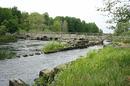 alte Steinbrücke in Schweden