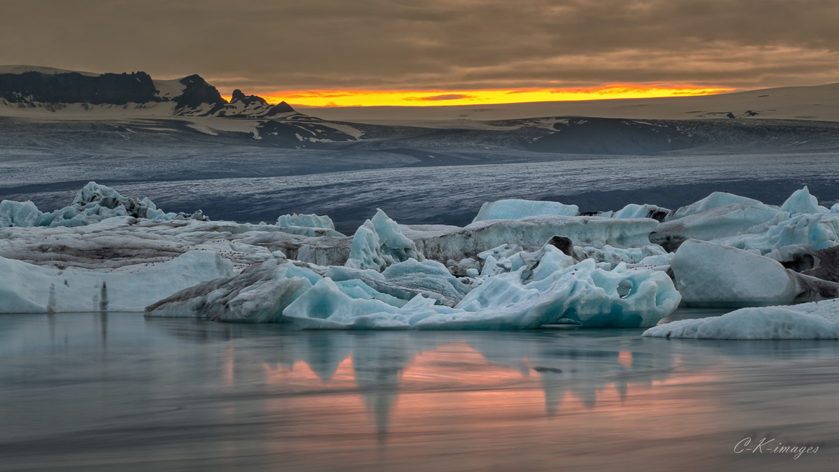 Gletschersee in Jökulsarlon