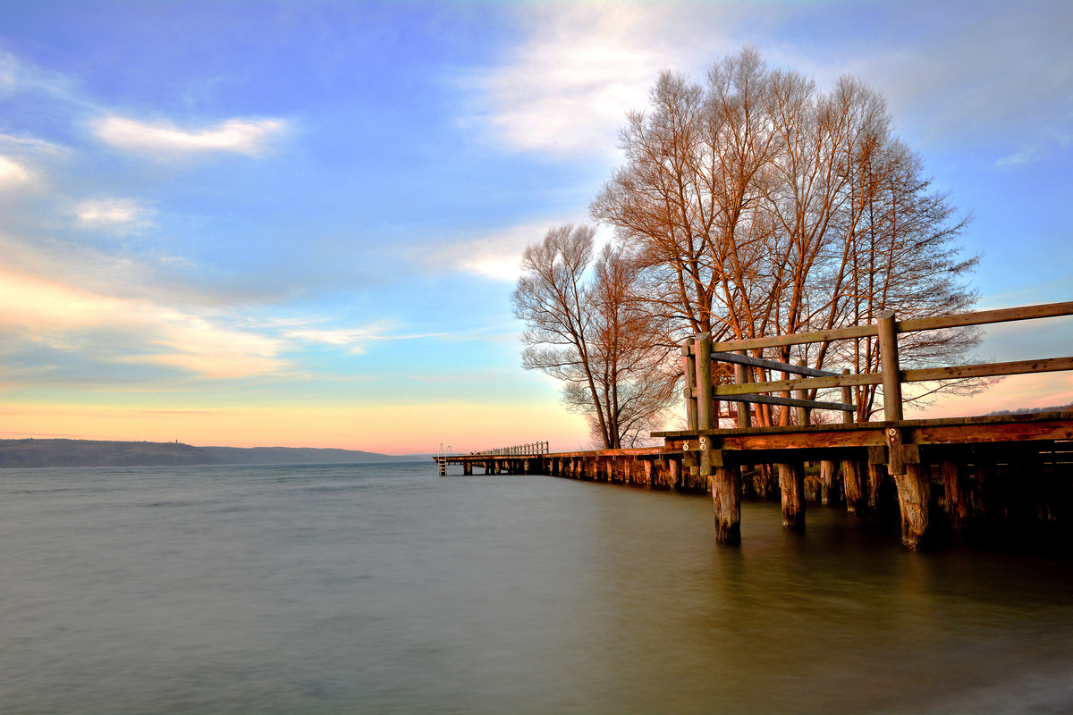 Steg am Morgen