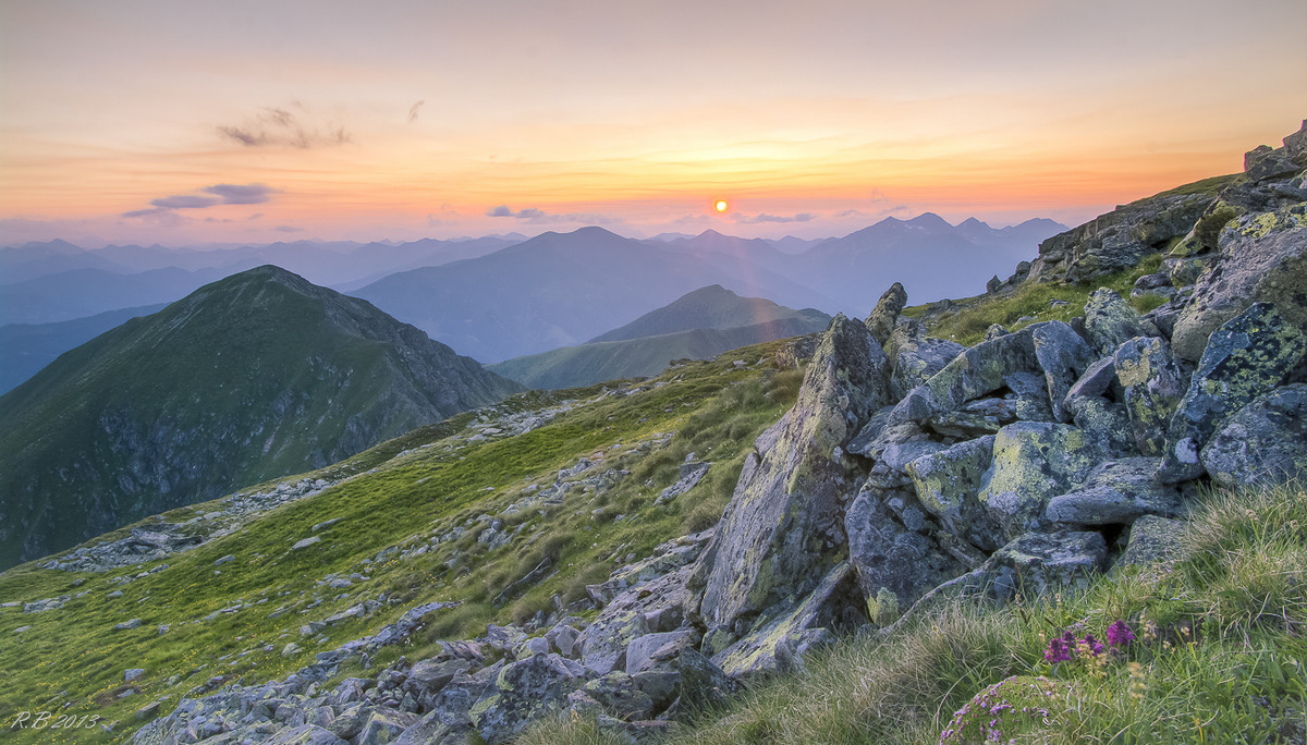 Sonnenuntergang am Amachkogel