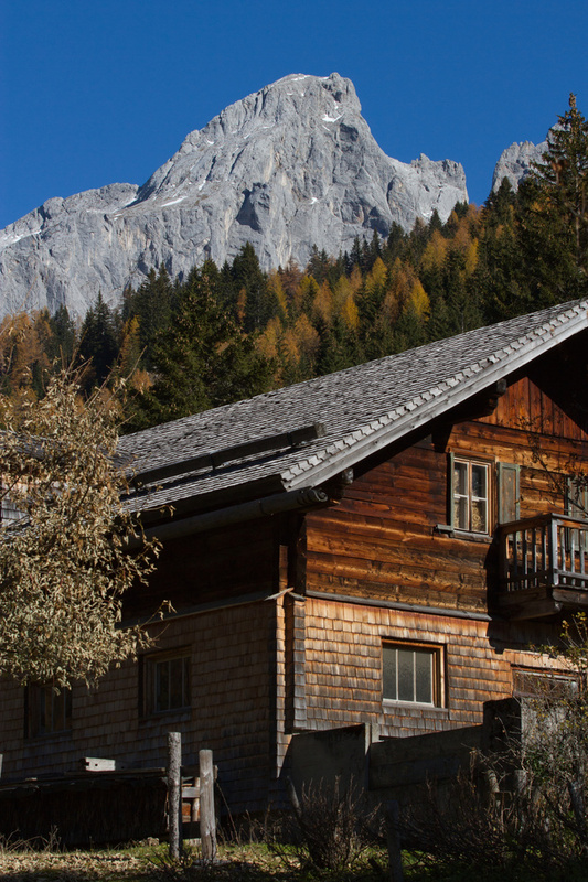 Hütte in den Bergen