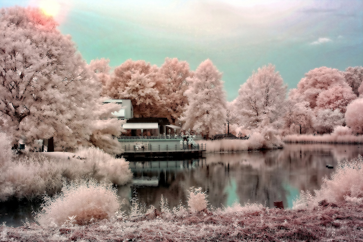 IR Fotografie / See Kafee / Rheda Wiedenbrück